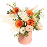 Aranjament floral “Joy” cu trandafiri de grădină